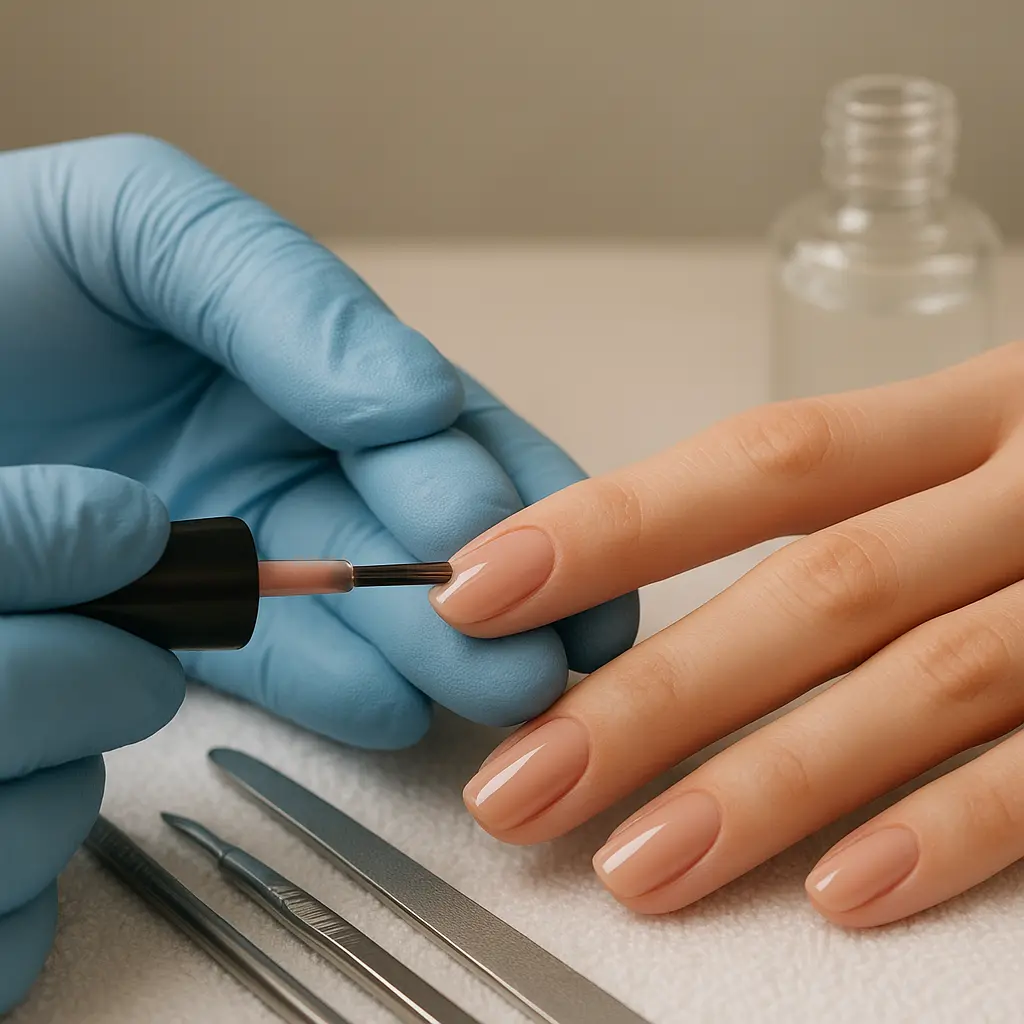 Klassische Maniküre im Studio